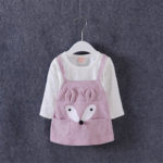 2017 spring autumn cartoon rabbit character costumes for kid Children clothing baby girl dresses princess dress for 0-2 years