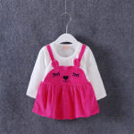 2017 spring autumn cartoon rabbit character costumes for kid Children clothing baby girl dresses princess dress for 0-2 years - Image 6