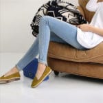 2017 spring new nine-hole soft elastic Maternity Pants Pregnant denim pants feet care of pregnant women pregnant belly pants - Image 3