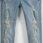 2017 spring new nine-hole soft elastic Maternity Pants Pregnant denim pants feet care of pregnant women pregnant belly pants - Image 5