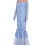 2017 style blue maternity photography props maxi Maternity gown Lace Maternity Dress Fancy shooting photo summer pregnant dress - Image 3