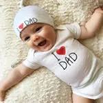 2017 summer Newborn Baby Girl Boy Clothes i love mun and i love dad Outfits Set Baby Bodysuit +Hat 2pcs/ set   Twins gift - Image 2