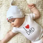 2017 summer Newborn Baby Girl Boy Clothes i love mun and i love dad Outfits Set Baby Bodysuit +Hat 2pcs/ set   Twins gift - Image 3