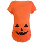 2017 summer loose fashion maternity dress 3D digital printing funny pumpkin short sleeve T shirt pregnant women clothes  L284