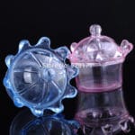 20pcs Crown Transparent Can Open Plastic Favox Boxes Wedding Candy Box Clear Candy Holder Wedding Baby Shower Favors