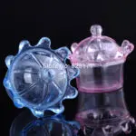 20pcs Crown Transparent Can Open Plastic Favox Boxes Wedding Candy Box Clear Candy Holder Wedding Baby Shower Favors