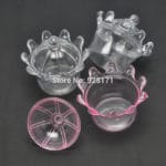 20pcs Crown Transparent Can Open Plastic Favox Boxes Wedding Candy Box Clear Candy Holder Wedding Baby Shower Favors - Image 3