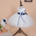 (2Pcs/Set) Newborn Baptism Tutu Dress Baby Gril Pageant Princess Wedding Christening Dresses Frock Infant Lace Gown + Head Band