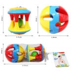 2pcs Baby Toy Fun Little Loud Jingle Ball Ring Develop Baby Intelligence,Training Grasping Ability Rattles Baby Toys 0-12 Months - Image 6