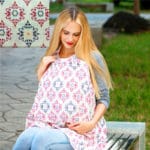 3 Color Cotton Breastfeeding Cover Nursing Covers Shawl Breast Feeding Covers Flower Printed Nursing Covers for Feeding Baby - Image 2