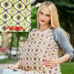 3 Color Cotton Breastfeeding Cover Nursing Covers Shawl Breast Feeding Covers Flower Printed Nursing Covers for Feeding Baby - Image 3