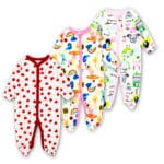 3 PCS  100% Cotton Baby Romper Long Sleeves Baby Pajamas Cartoon Printed Newborn Baby Girls Boys Clothes Baby Romper - Image 4