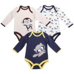 3 pcs/lot 1 Year Birthday Baby Boy Clothes O-neck Body Menina,Animals Vestido Infantil Newborn Boys Long Sleeve Baby Bodysuits - Image 2