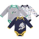 3 pcs/lot 1 Year Birthday Baby Boy Clothes O-neck Body Menina,Animals Vestido Infantil Newborn Boys Long Sleeve Baby Bodysuits