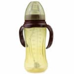 330ml PP Wide Mouth Baby Infant Kids Automatic Pipette Straw Pacifier Nipple Feeding Milk Bottle w/ Non slip Handle & Cup Cover - Image 2