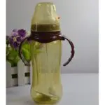 330ml PP Wide Mouth Baby Infant Kids Automatic Pipette Straw Pacifier Nipple Feeding Milk Bottle w/ Non slip Handle & Cup Cover - Image 4