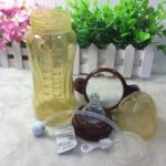 330ml PP Wide Mouth Baby Infant Kids Automatic Pipette Straw Pacifier Nipple Feeding Milk Bottle w/ Non slip Handle & Cup Cover - Image 6
