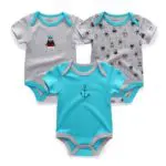 3PCS Kiddiezoom Brand Baby Bodysuits Cotton Baby Girls Boy Clothing Short Sleeves O-Neck Newborn Baby Clothes - Image 3