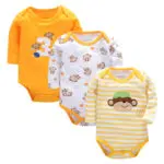 3Pcs/Lot Baby Boy Bodysuits Clothes Bebe 100% Cotton Clothing Cartoon Body Boy Short / Long Sleeve Clothes Body Baby Bebes