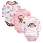 3Pcs/Lot Baby Boy Bodysuits Clothes Bebe 100% Cotton Clothing Cartoon Body Boy Short / Long Sleeve Clothes Body Baby Bebes - Image 4