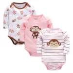 3Pcs/Lot Baby Boy Bodysuits Clothes Bebe 100% Cotton Clothing Cartoon Body Boy Short / Long Sleeve Clothes Body Baby Bebes - Image 4