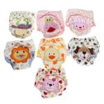 3pcs/lot size L Cotton Baby Reusable Diapers Washable Cloth Diaper Cover Children Baby Nappies Baby Swim Nappy Training Pants