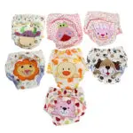 3pcs/lot size L Cotton Baby Reusable Diapers Washable Cloth Diaper Cover Children Baby Nappies Baby Swim Nappy Training Pants