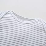 4Pcs/Lot Summer Baby Boys Bodysuits White Striped Long Sleeves Yellow Cotton Baby Jumpsuit Baby Boys Clothes Sets V20 - Image 3
