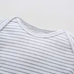 4Pcs/Lot Summer Baby Boys Bodysuits White Striped Long Sleeves Yellow Cotton Baby Jumpsuit Baby Boys Clothes Sets V20 - Image 3