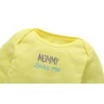 4Pcs/Lot Summer Baby Boys Bodysuits White Striped Long Sleeves Yellow Cotton Baby Jumpsuit Baby Boys Clothes Sets V20 - Image 4