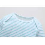 4Pcs/Lot Summer Baby Boys Bodysuits White Striped Long Sleeves Yellow Cotton Baby Jumpsuit Baby Boys Clothes Sets V20 - Image 5