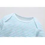 4Pcs/Lot Summer Baby Boys Bodysuits White Striped Long Sleeves Yellow Cotton Baby Jumpsuit Baby Boys Clothes Sets V20 - Image 5