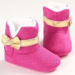 5 Colors Fashion Sweet Winter Newborn Girl Princess First Walkers Super Warm Bow Shoes Crib Bebe Snow Soft Soled Baby Boots - Image 3
