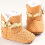 5 Colors Fashion Sweet Winter Newborn Girl Princess First Walkers Super Warm Bow Shoes Crib Bebe Snow Soft Soled Baby Boots - Image 4