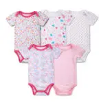 5 Pieces/lot Baby Girl Clothes Baby Bodysuit Infant Jumpsuit Overall Short Sleeve Body Suit Baby Clothing Set Summer Cotton - Image 2