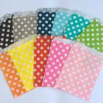 500pcs Party Favor Bag Boy Light Blue and Girl Light Pink Polka Dot Chevron Paper Favor Bags Gender Reveal Baby Shower Favor - Image 3