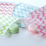 500pcs Party Favor Bag Boy Light Blue and Girl Light Pink Polka Dot Chevron Paper Favor Bags Gender Reveal Baby Shower Favor - Image 4