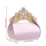 50Pcs Crown Candy Boxes Bags for Wedding Birthday Party Baby Shower Favor Gift #H062731# - Image 6