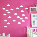 50Pcs/set  White Clouds Wall Stickers Removable DIY Vinyl Baby Wall Art Decal Mural For Kids Room Nursery Wallpaper D367 - Image 2