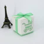 50pcs Baby Carriage Candy Box Wedding Laser Cut Candy Box with ribbon Baby Shower Favors Sugar Box Baptism Party Gifts - Image 2