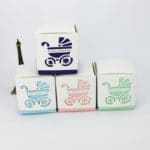 50pcs Baby Carriage Candy Box Wedding Laser Cut Candy Box with ribbon Baby Shower Favors Sugar Box Baptism Party Gifts - Image 4