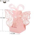 50pcs Candy Box Wedding Gift Bag paper Butterfly Decorations for Wedding baby shower birthday Guests Favors Event Party Supplies - Image 3