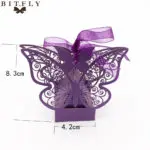 50pcs Candy Box Wedding Gift Bag paper Butterfly Decorations for Wedding baby shower birthday Guests Favors Event Party Supplies - Image 4