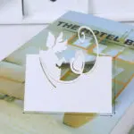 50pcs Little Angel Invitation Cards Laser Cut Table Decor Name Cards For First Birthday Baby Shower Baptism Primary Communion