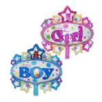 50pcs Min Size Baby Shower Helium Foil Balloons Baby Boy Girl  Birthday Party Decorations Event Party Suppliers Globos