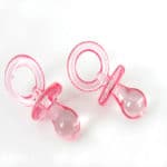 50pcs Small Diamond Cut Pacifiers Bead Baby Shower Favors Blue Pink For Party Table Game Decorations 11 x 23mm - Image 4