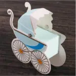50pcs/lot Laser Cut Wedding Candy Box Stroller Shape Party Wedding Baby Shower Favor Paper Gift Boxes Event & Party Supplies - Image 4