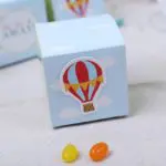 50pcs/lot "Up, Up and Away" Hot Air Balloon Candy Box Christening Baby Shower favor chocolate boxes Wedding Favors And Gift - Image 2