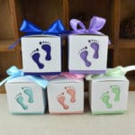 50pcs/lot Wedding Candy Box feet Shape Party Wedding Baby Shower Favor Paper Gift Boxes