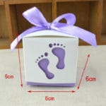 50pcs/lot Wedding Candy Box feet Shape Party Wedding Baby Shower Favor Paper Gift Boxes - Image 3